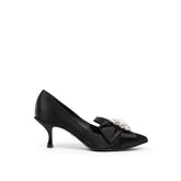 Dolce & Gabbana Black Viscose Pump -   -  Dolce & Gabbana.